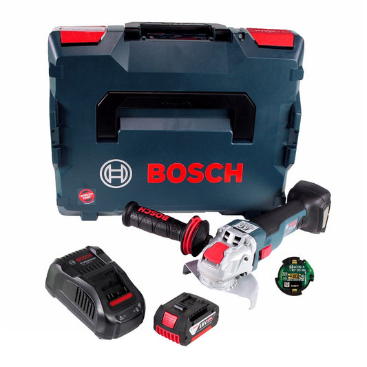 Bosch GWX 18V-10 C Akku Winkelschleifer 18V 125mm brushless X-LOCK + 1x Akku 6,0Ah + Ladegerät + Connectivity Modul + L-BOXX - Toolbrothers