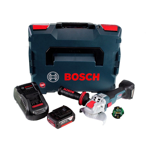 Bosch GWX 18V-10 C Akku Winkelschleifer 18V 125mm brushless X-LOCK + 1x Akku 3,0Ah + Ladegerät + Connectivity Modul + L-BOXX - Toolbrothers