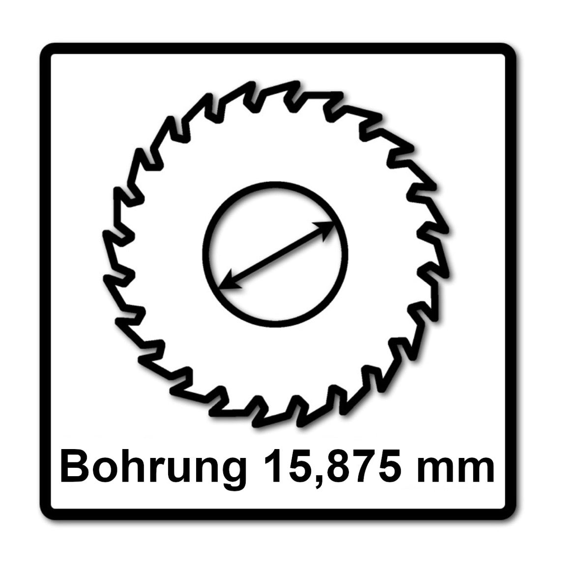 Bosch Kreissägeblatt Standard for Wood 136 x 1,5 x 16 mm 24 Zähne ( 2608837667 ) - Toolbrothers