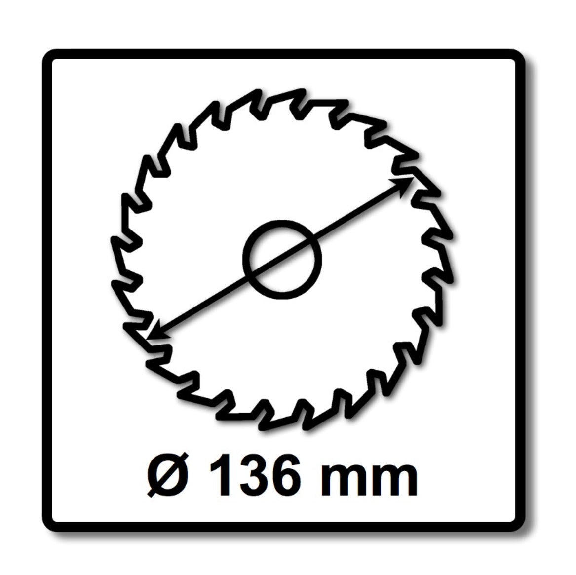 Bosch Kreissägeblatt Standard for Wood 136 x 1,5 x 16 mm 24 Zähne ( 2608837667 ) - Toolbrothers