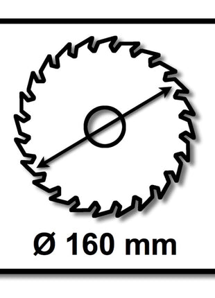 Bosch Kreissägeblatt Standard for Wood 160 x 1,5 x 20 / 15,875 mm 24 Zähne ( 2608837676 ) - Toolbrothers