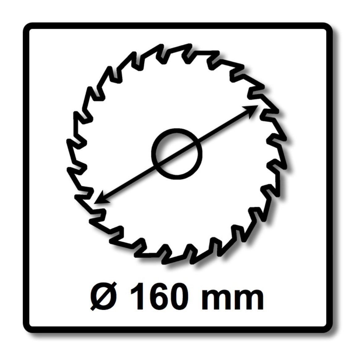 Bosch Kreissägeblatt Standard for Wood 160 x 1,5 x 20 / 15,875 mm 24 Zähne ( 2608837676 ) - Toolbrothers