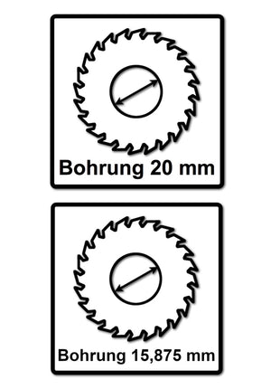 Bosch Kreissägeblatt Standard for Wood 160 x 1,5 x 20 / 15,875 mm 24 Zähne ( 2608837676 ) - Toolbrothers