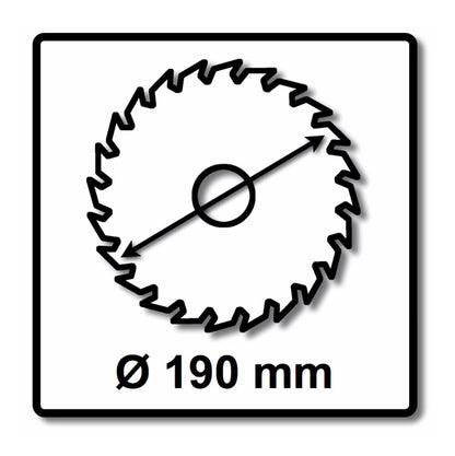 Bosch Kreissägeblatt Expert for Wood 190 x 1,0 x 30 mm 24 Zähne für Holz ( 2608644513 ) - Toolbrothers