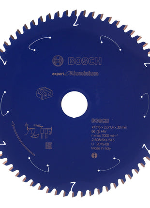 Bosch Kreissägeblatt Expert for Aluminium 216 x 1,4 x 30 mm 66 Zähne ( 2608644543 ) - Toolbrothers