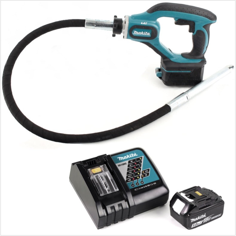 Makita DVR 450 RT1 Akku Betonverdichter 18V + 1x 5,0 Ah Akku + Ladegerät - Toolbrothers