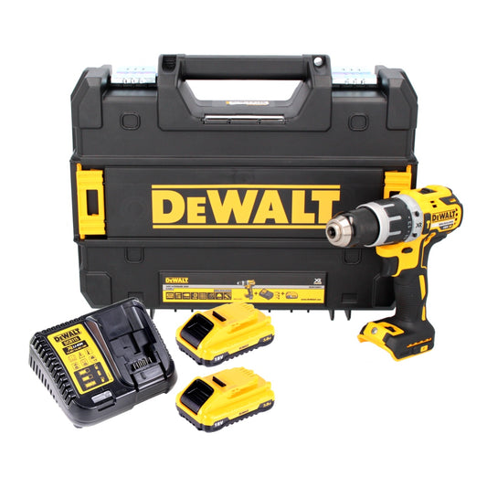 DeWalt DCD 796 L2 Akku Schlagbohrschrauber 18 V 70 Nm Brushless + 2x Akku 3,0 Ah + Ladegerät + TSTAK - Toolbrothers