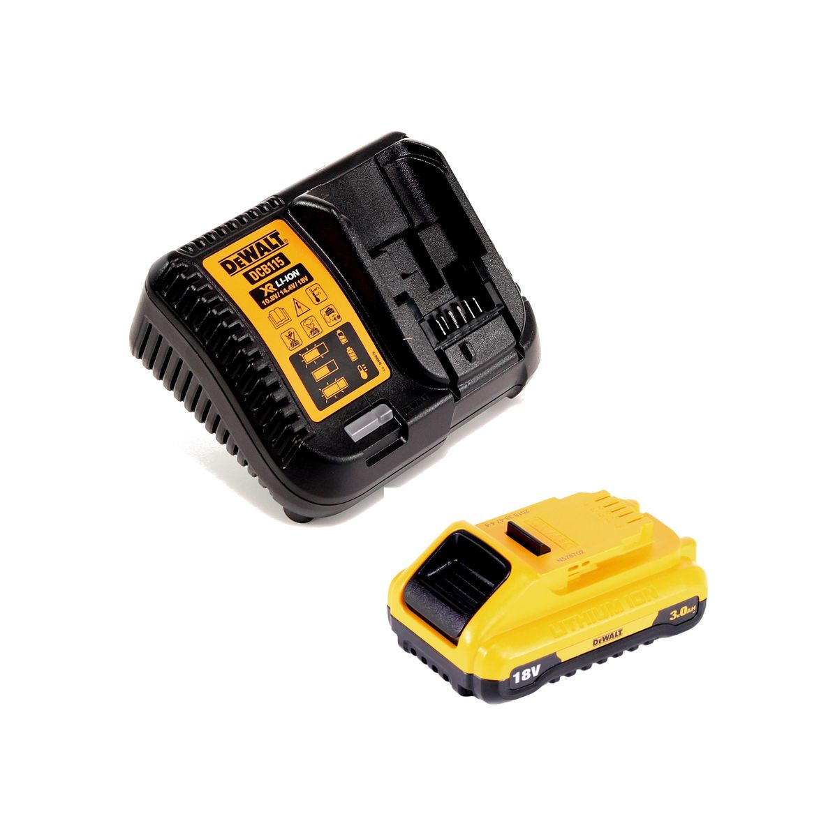 DeWalt DCW 604 L1 Akku Kombifräse 18V 55mm + 1x Akku 3,0 Ah + 1x Schnellladegerät in TSTAK - Toolbrothers