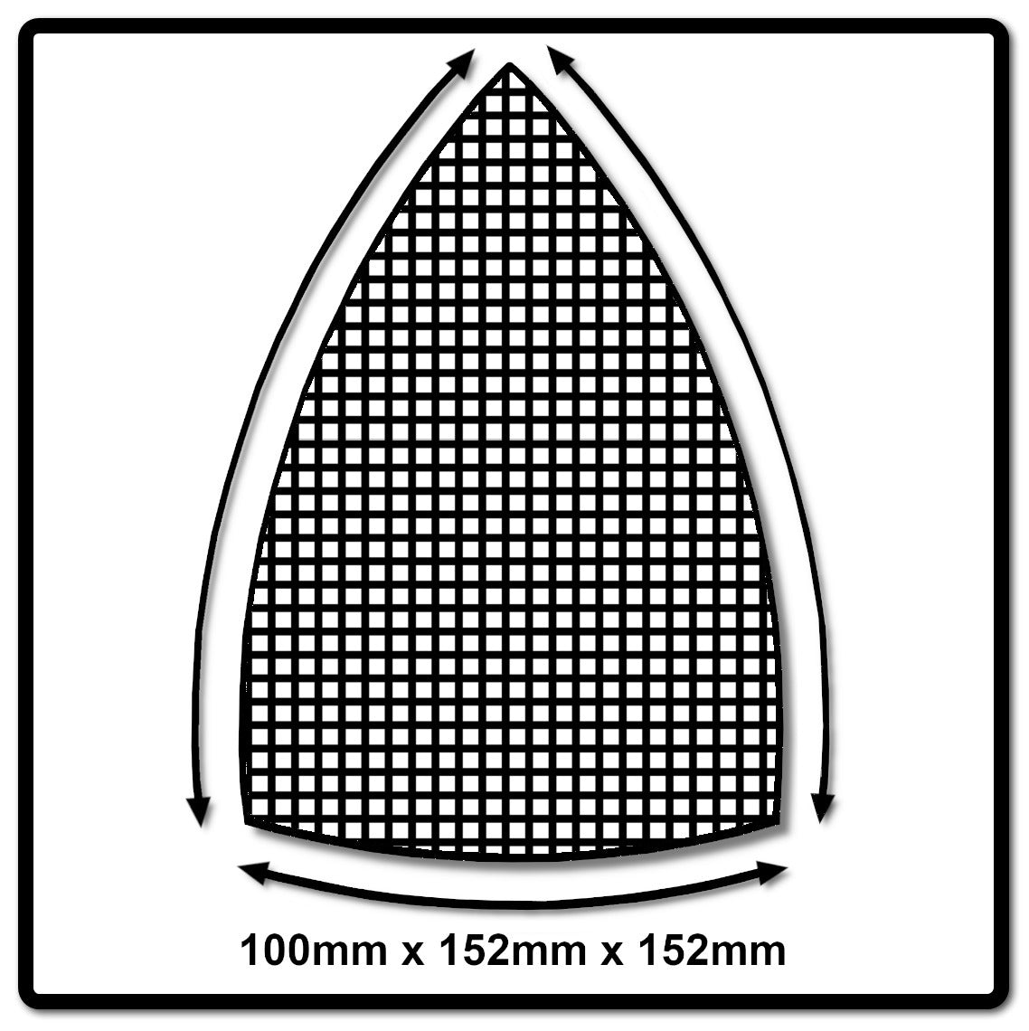 Mirka ABRANET Delta Schleifblätter Grip 100x152x152mm P80 50 Stk. ( 5421905080 ) - Toolbrothers