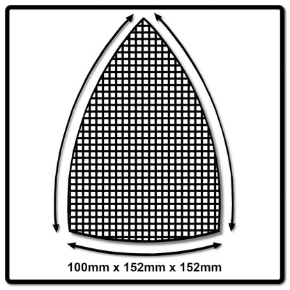 Mirka ABRANET Delta Schleifblätter Grip 100x152x152mm P120 50 Stk. ( 5421905012 ) - Toolbrothers