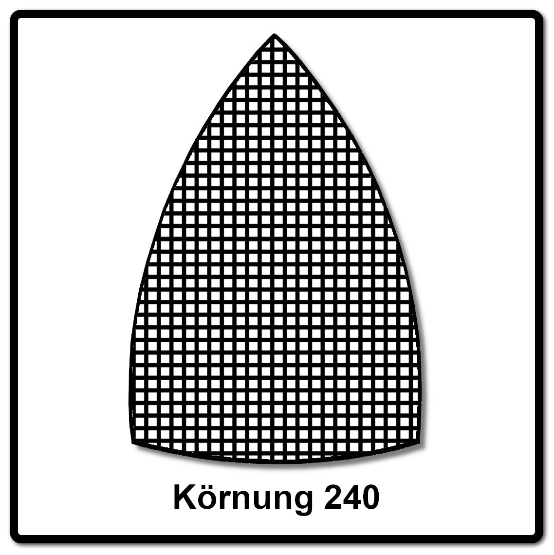 Mirka ABRANET Delta Schleifblätter Grip 100x152x152mm P240 50 Stk. ( 5421905025 ) - Toolbrothers