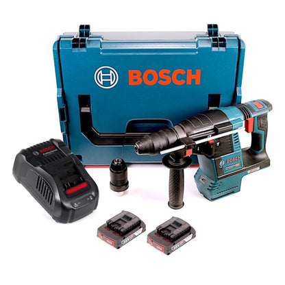 Bosch GBH 18V-26 F Akku Bohrhammer 18V 2,6J brushless SDS plus + 2x Akku 2,0Ah + Schnellladegerät + L-Boxx - Toolbrothers