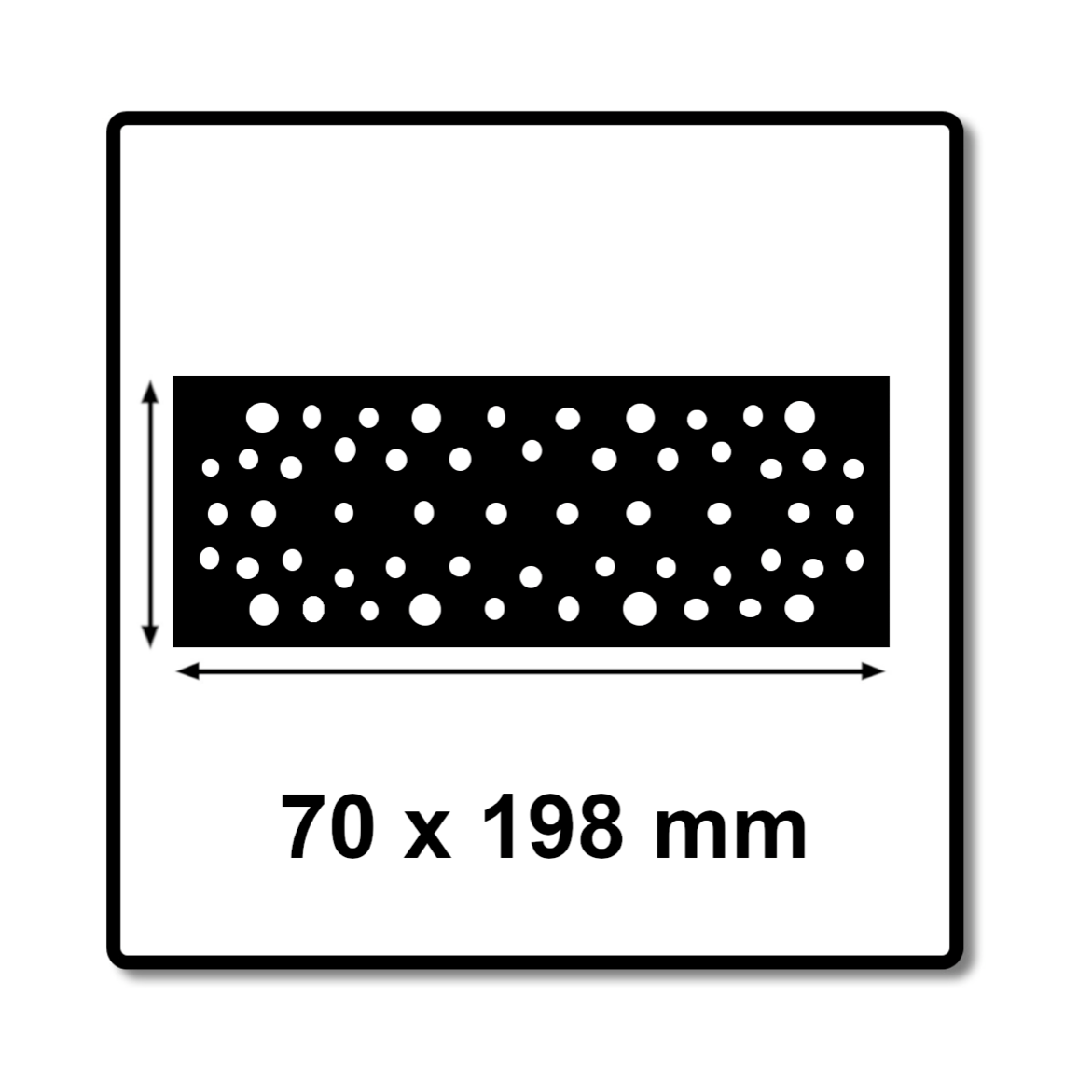 Mirka Schleifschuh Netz 70 x198 mm Grip 48L Medium ( 8292383011 ) - Toolbrothers