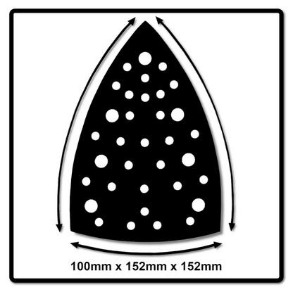 Mirka Delta Schutzauflage 100x152x152mm Grip 34 Loch, 5 Stk. ( 8295902011 ) - Toolbrothers