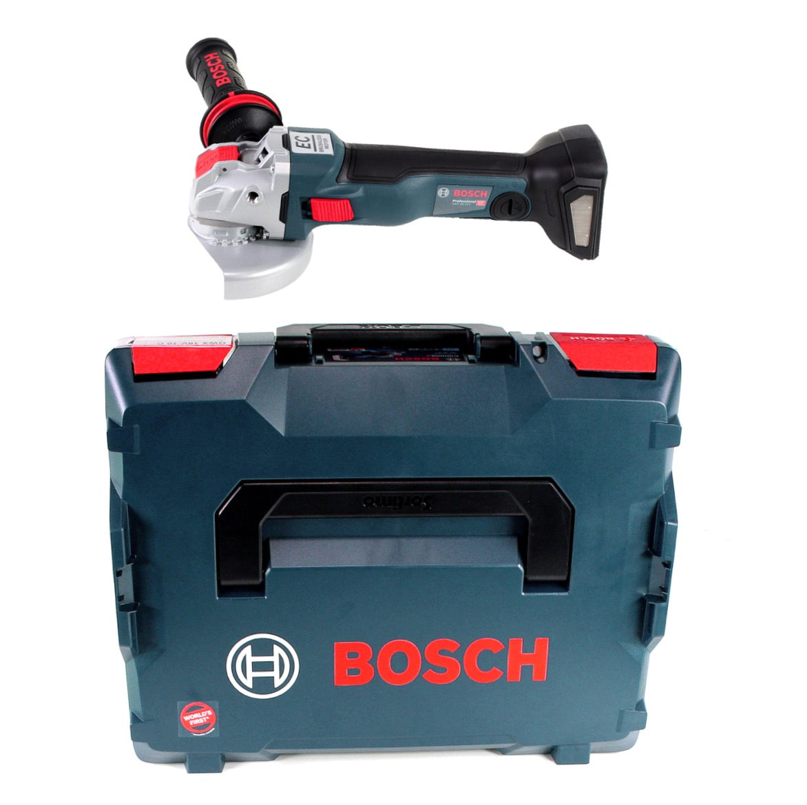 Bosch GWX 18V-10 C Akku Winkelschleifer 18V 125mm brushless X-LOCK + 2x Diamant Trennscheibe X-LOCK 125x22,23mm Best for Ceramic + L-BOXX - Toolbrothers