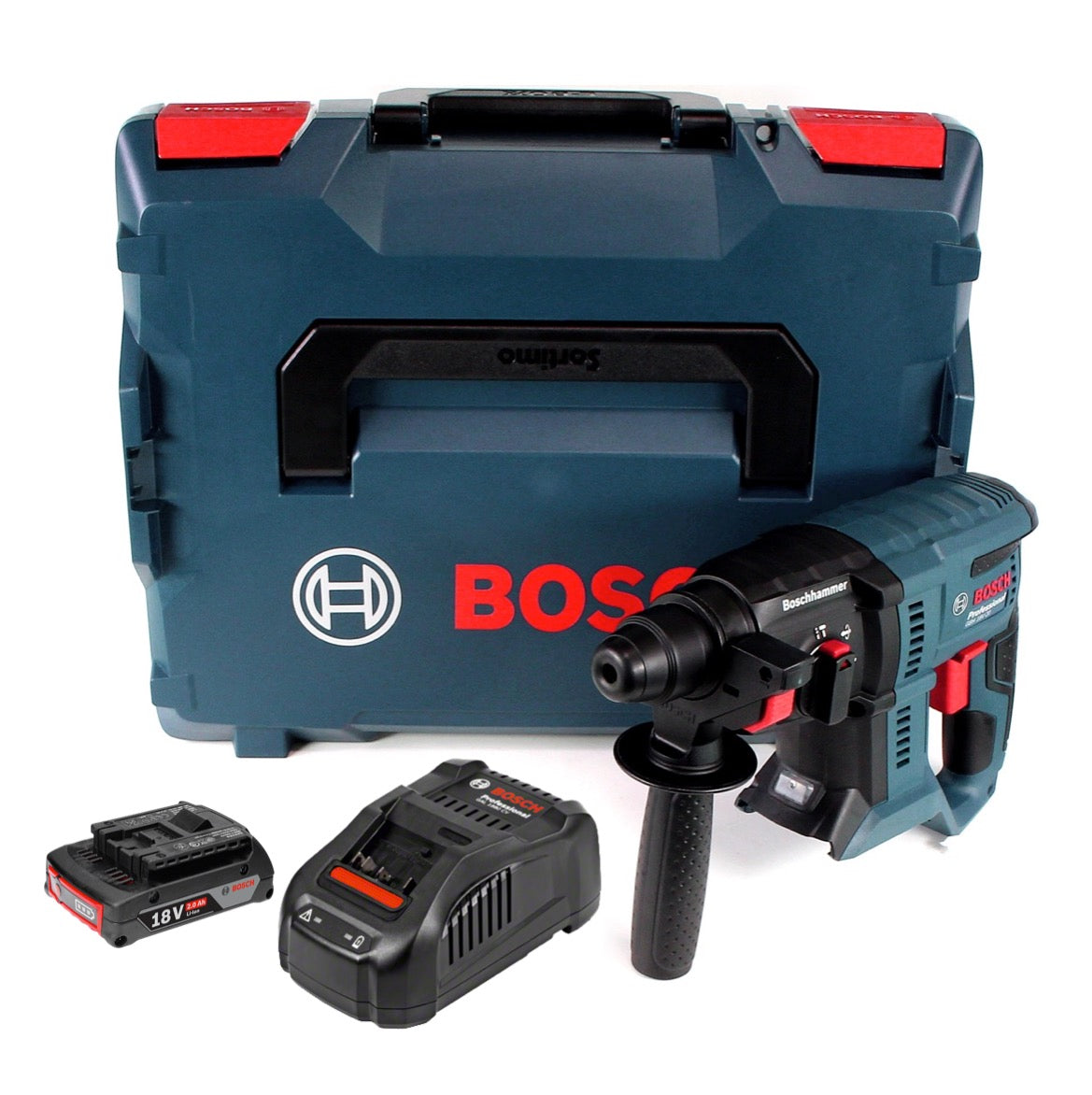 Bosch GBH 18 V-20 Akku Kombihammer 18V 1,7J SDS plus + 1x Akku 2,0Ah + Schnellladegerät + L-BOXX - Toolbrothers