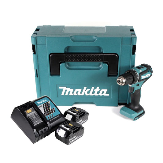 Makita DDF 485 RTJ Akku Bohrschrauber 18V 50Nm im Makpac + 2x 5,0 Ah Akku + Ladegerät - Toolbrothers