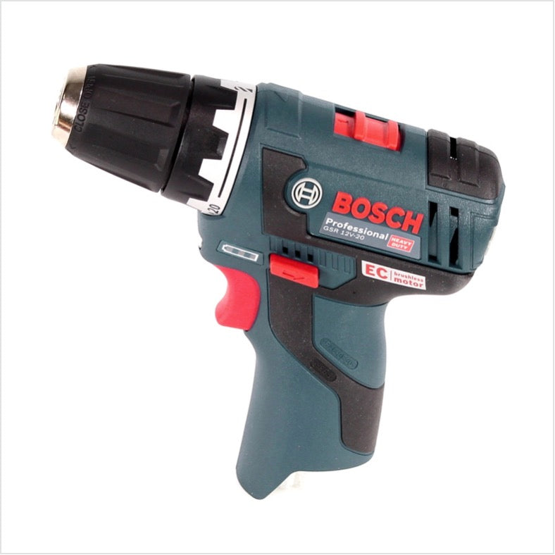 Bosch GSR 12V-20 Akku Bohrschrauber 12V 20Nm brushless + 1x Akku 3,0Ah + Ladegerät - Toolbrothers