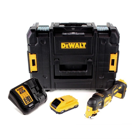 DeWalt DCS 355 L1 Akku Oszillierer 18V Brushless Solo + 1x Akku 3,0Ah + Ladegerät + TSTAK - Toolbrothers