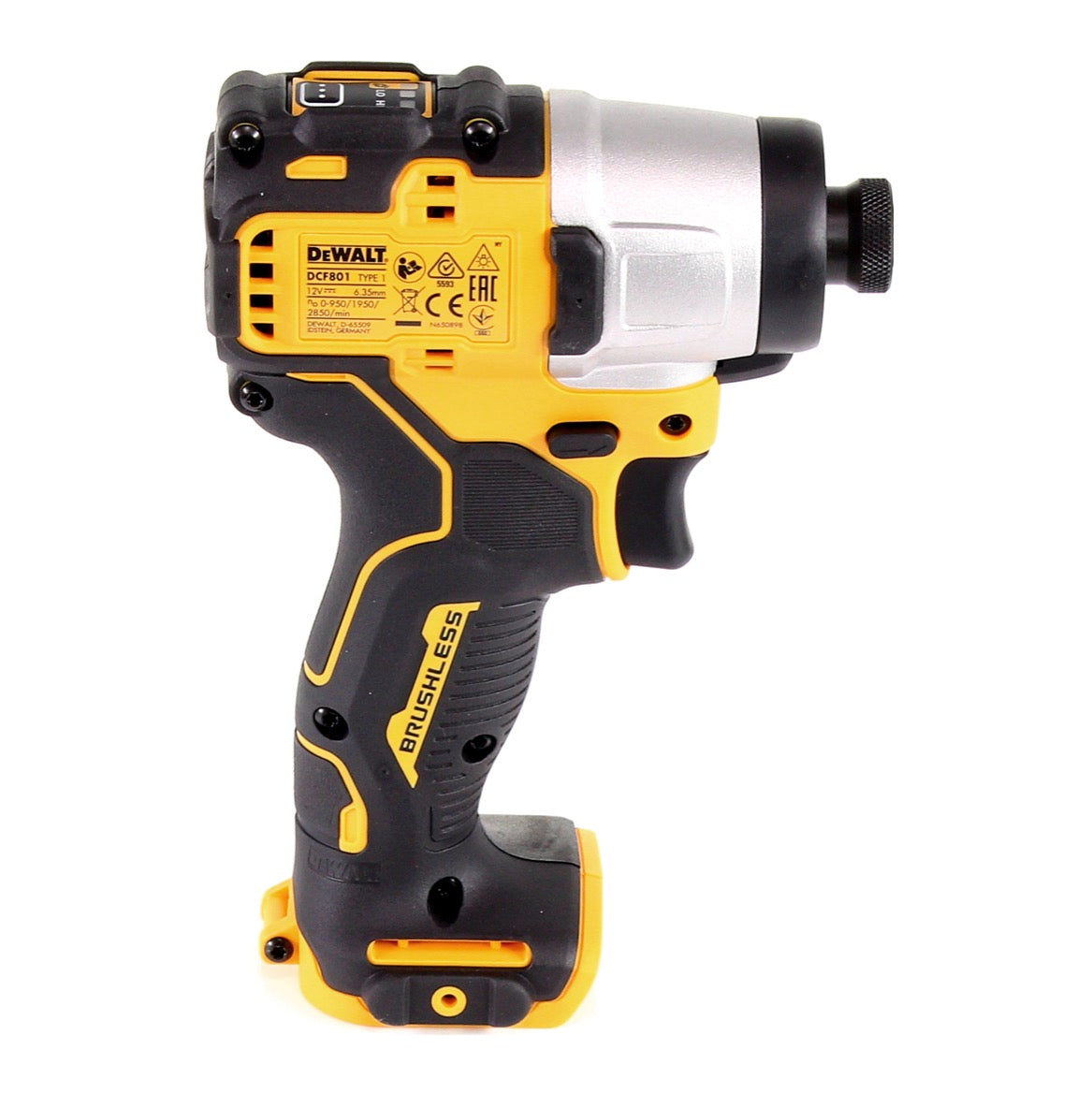 DeWalt DCF 801 NT Akku Schlagschrauber 12V 163Nm 1/4" Brushless + TSTAK - ohne Akku, ohne Ladegerät - Toolbrothers