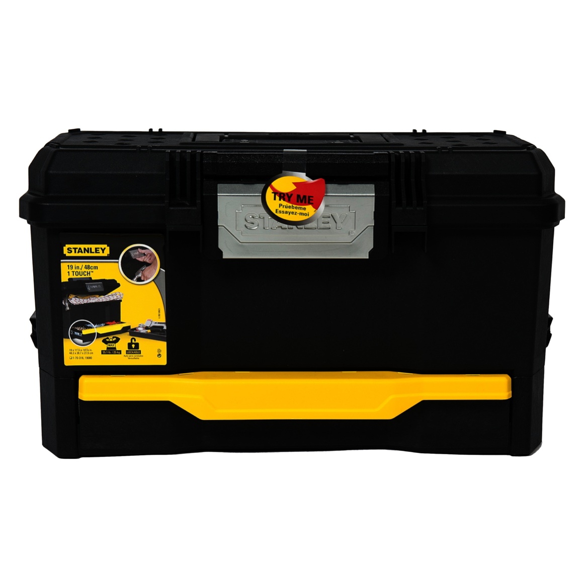 Stanley One Touch 19" Werkzeugkoffer Verschließbar mit Organizer ( 1-70-316 ) - Toolbrothers