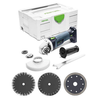 Festool AGC 18-125 Li EB-Basic Akku Winkelschleifer 18V 125mm Brushless ( 575343 ) + 3x Trennscheibe + Trennschutzhaube + systainer - ohne Akku, ohne Ladegerät - Toolbrothers