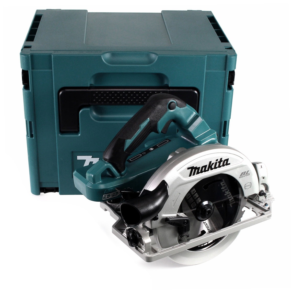 Makita DHS 782 PF2J Akku Handkreissäge 36V (2x18V) 190 mm Brushless im Makpac + 2x 3,0 Ah Akku + Doppelladegerät - Toolbrothers