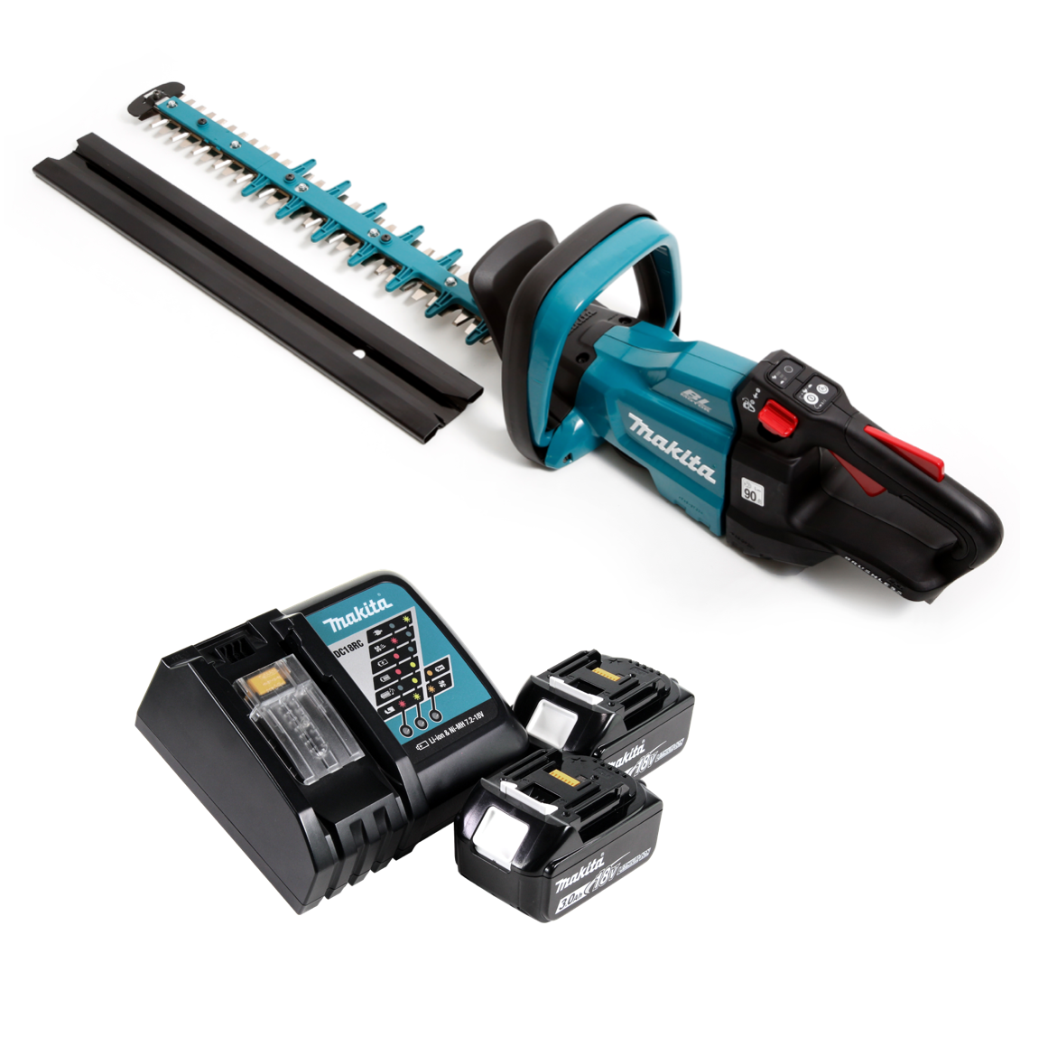 Makita DUH 502 RF Akku Heckenschere 18V 50cm + 2x Akku 3,0Ah + Ladegerät - Toolbrothers