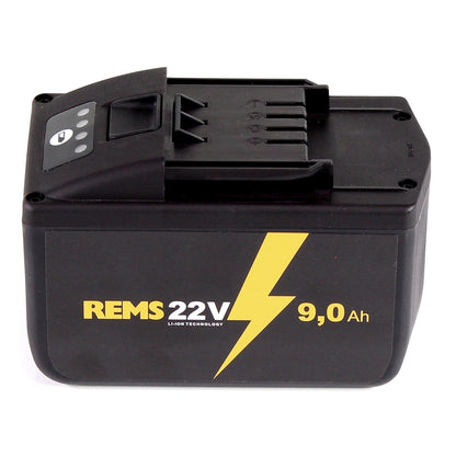 REMS Akku Set Power Pack 21,6V (22V max) mit 1x Akku 9,0Ah ( 571583 R22 ) + Ladegerät 90W ( 571585  R220 ) - Toolbrothers