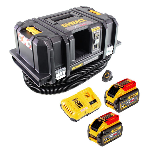 Dewalt DCV 586 MX2 Akku Nass- und Trockensauger 54V 11L Brushless + 2x FlexVolt Akku 9,0Ah + Ladegerät - Toolbrothers