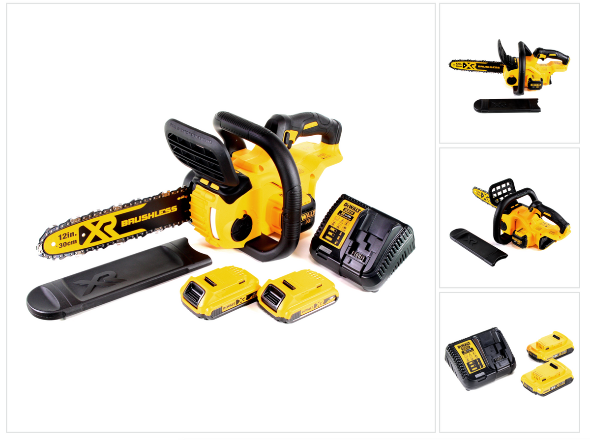 DeWalt DCM 565 D2 Akku Kettensäge 18V + 2x Akku 2,0 Ah + Ladegerät - Toolbrothers