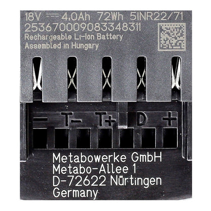 Metabo Akku Basis Set 18V mit 3x Akku LiHD 4,0Ah + Ladegerät ASC 55 ( 685132000 ) Folgemodell vom ASC 30-36 + Einlage - Toolbrothers