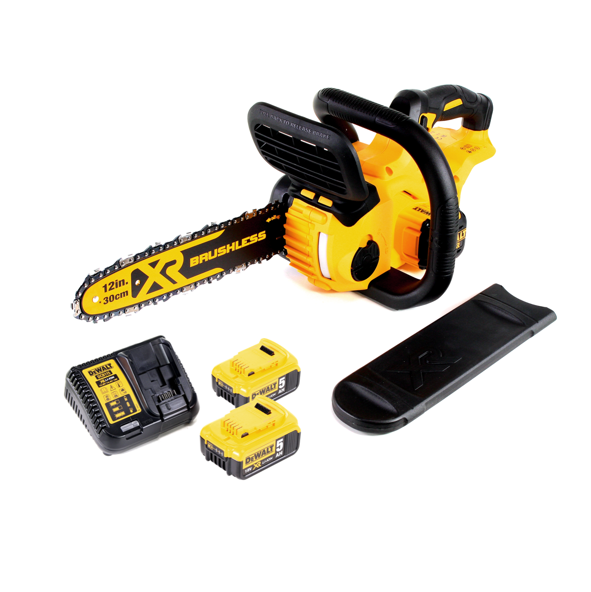 DeWalt DCM 565 P2 Akku Kettensäge 18V + 2x Akku 5,0 Ah + Ladegerät - Toolbrothers