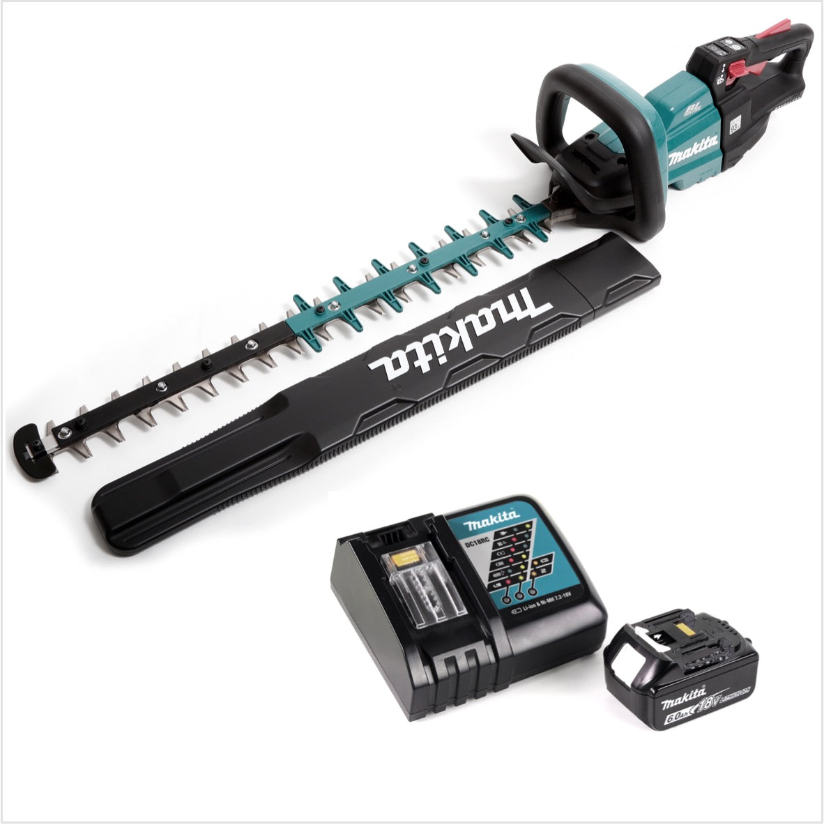 Makita DUH 601 RG1 Akku Heckenschere 18V 60cm Brushless + 1x Akku 6,0Ah + Ladegerät - Toolbrothers