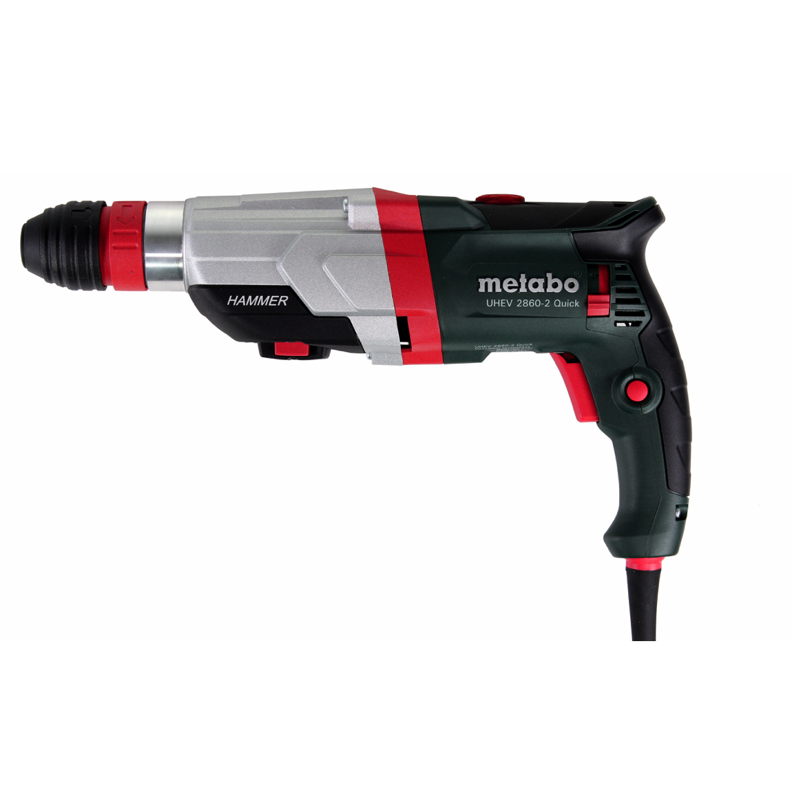 Metabo UHEV 2860-2 Quick Multihammer 1100 W 3,4 J SDS Plus ( 600713510 ) mit Meißel und Bohrer 26tlg. - Toolbrothers