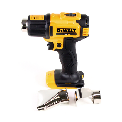 DeWalt DCE 530 D2 Akku Heißluftpistole 18V 530°C + 2x Akku 2,0Ah + 1x Lader+ Flächen- und Reflektordüse - Toolbrothers