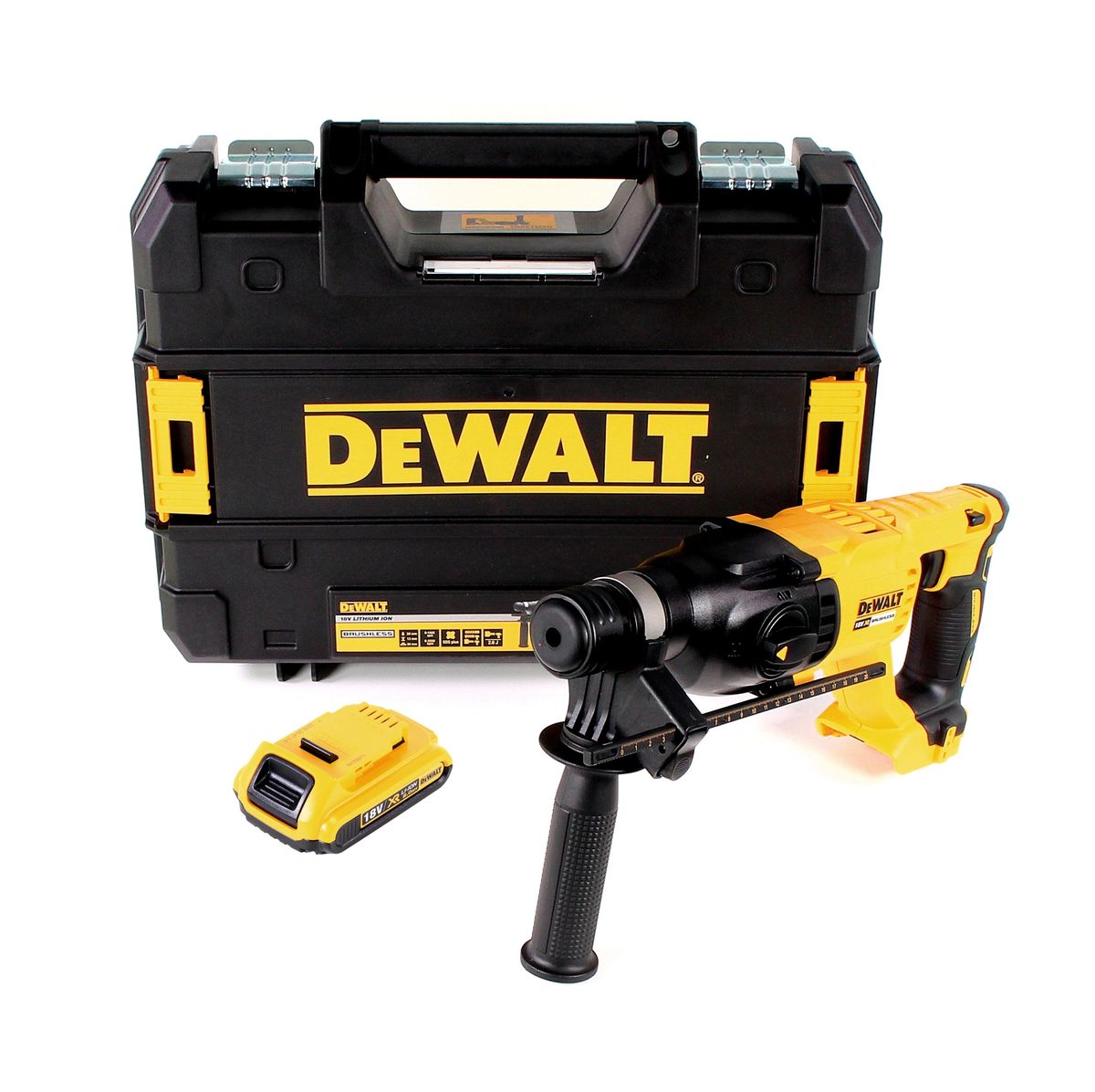 DeWalt DCH 133 NT Akku Kombihammer 18V 2,6J SDS plus Brushless + 1x Akku 2,0Ah + TSTAK - ohne Ladegerät - Toolbrothers