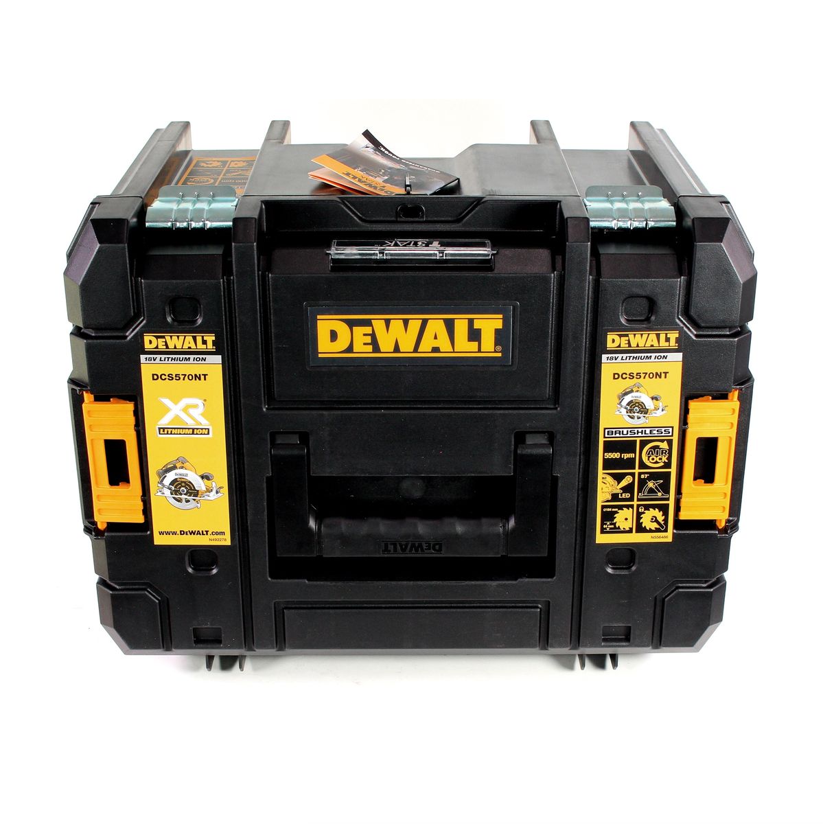 Dewalt DCS 570 L1 Akku Hand Kreissäge 18V 184 mm Brushless + 1x Akku 3,0Ah + Ladegerät + TSTAK - Toolbrothers