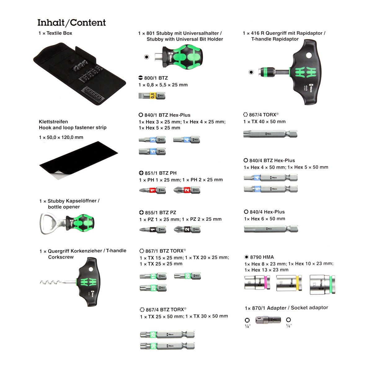 Wera Adventskalender Handwerkzeug Bits und Schraubendreher 10 Jahres Edition Männergeschenk ( 05136600001 ) - Toolbrothers