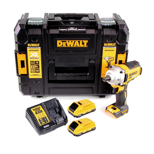 DeWalt DCF 894 L2 Akku Schlagschrauber 18 V 447 Nm 1/2" Brushless + 2x Akku 3,0 Ah + Ladegerät + TSTAK - Toolbrothers