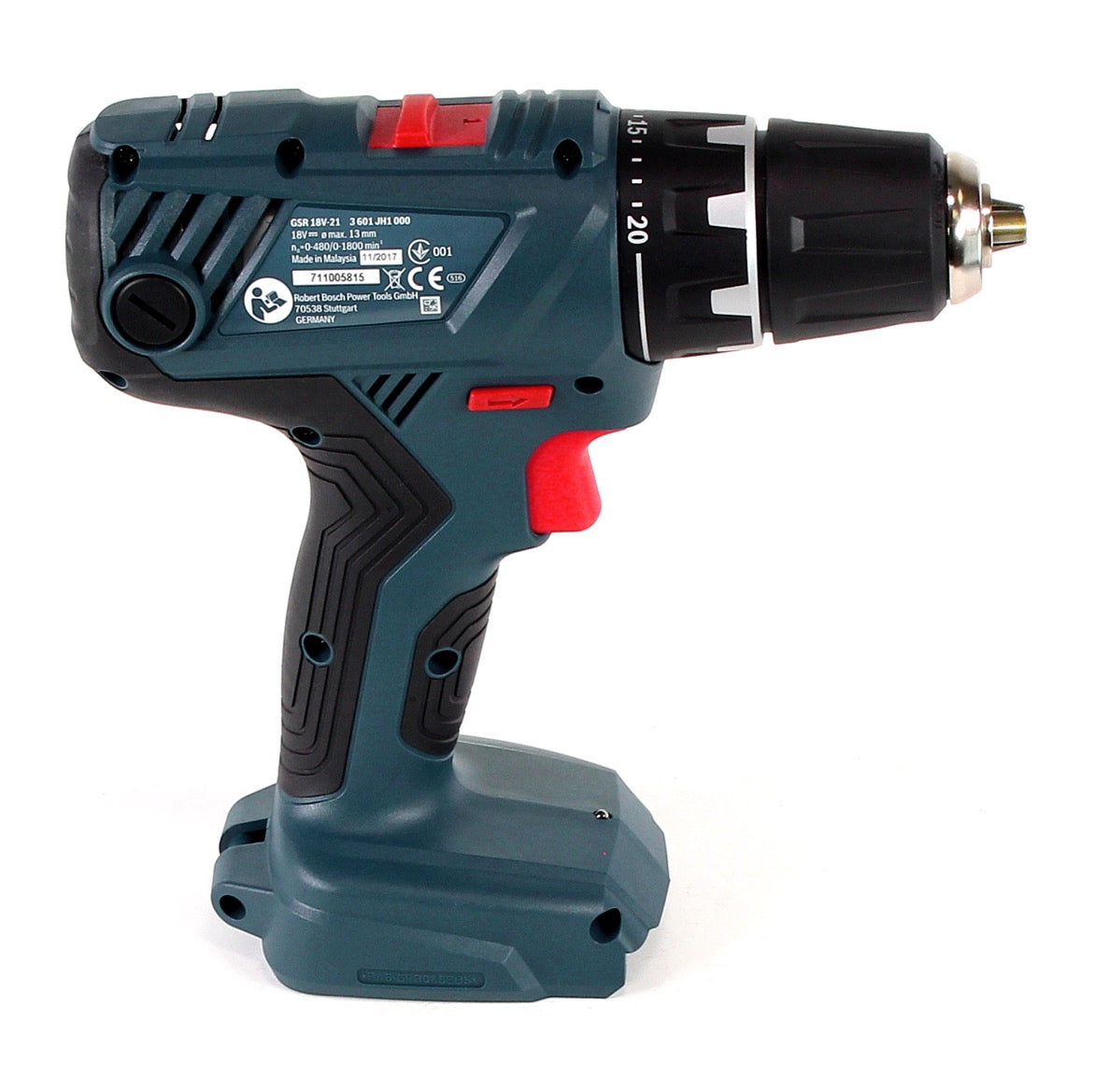 Bosch GSR 18V-21 Akku Bohrschrauber 18V 55Nm + 1x Akku 2,0Ah + Ladegerät + Koffer - Toolbrothers