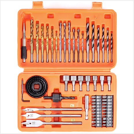 WellCut WC-SDB56 56 tlg. Bit Bohrer Set + Lochsägen + Koffer - Toolbrothers