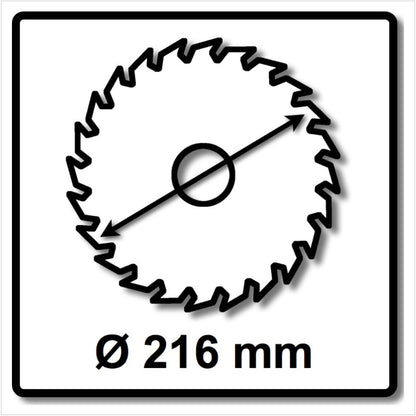 WellCut Kreissägeblatt WC-M2163048 TCT 216 x 2,4 x 30 mm 48 Zähne - Toolbrothers