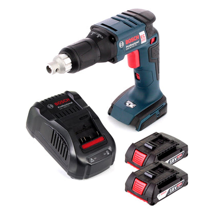 Bosch GSR 18 V-EC TE Akku Trockenbauschrauber 18V 1/4" 25Nm Brushless + 2x Akku 2,0Ah + Ladegerät - Toolbrothers