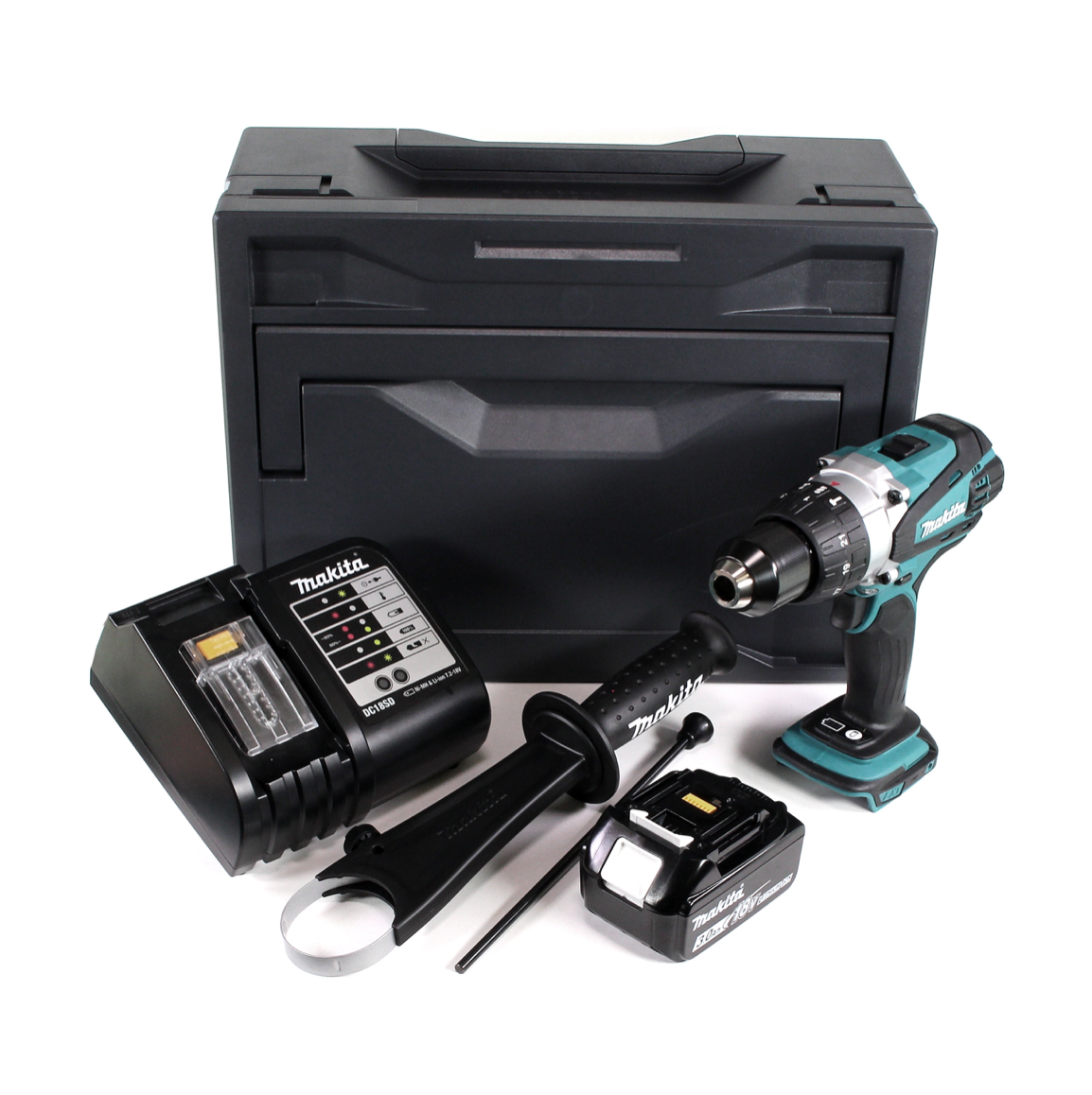 Makita DHP 458 SFX Akku Schlagbohrschrauber 18 V 91Nm + 1x Akku 3,0Ah + Ladegerät + Makbox - Toolbrothers