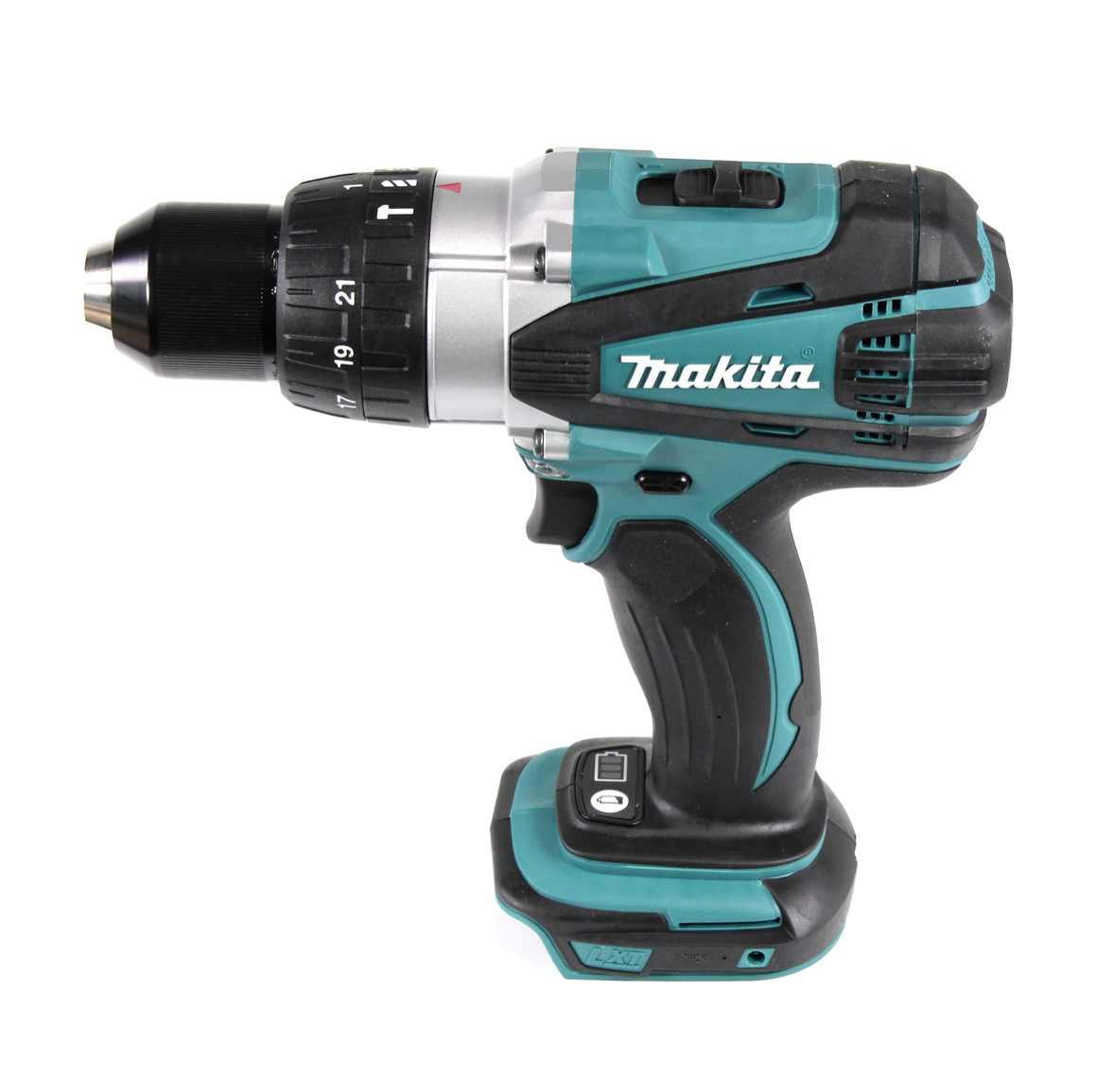 Makita DHP 458 STX Akku Schlagbohrschrauber 18 V 91Nm + 1x Akku 5,0Ah + Ladegerät + 100tlg. Bit Bohrer Set + Makbox - Toolbrothers