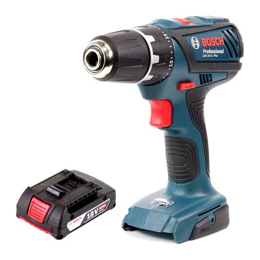 Bosch GSR 18-2 LI Plus Akku Bohrschrauber 18V 63Nm + 1x Akku 2,0Ah - ohne Ladegerät - Toolbrothers