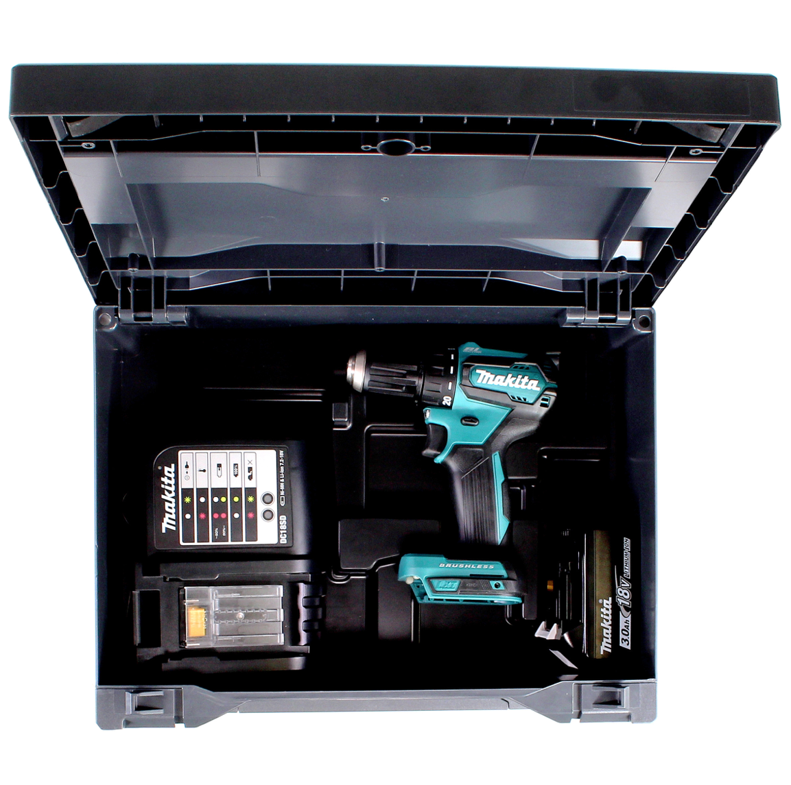 Makita DDF 483 SFX Akku Bohrschrauber 18 V 40Nm + 1x Akku 3,0Ah + Ladegerät + Makbox - Toolbrothers