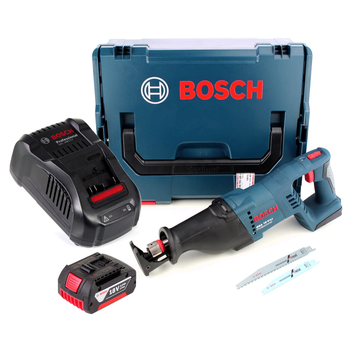 Bosch GSA 18 V-LI Akku Säbelsäge 18V +1x Akku 3,0Ah + Ladegerät + L-Boxx - Toolbrothers