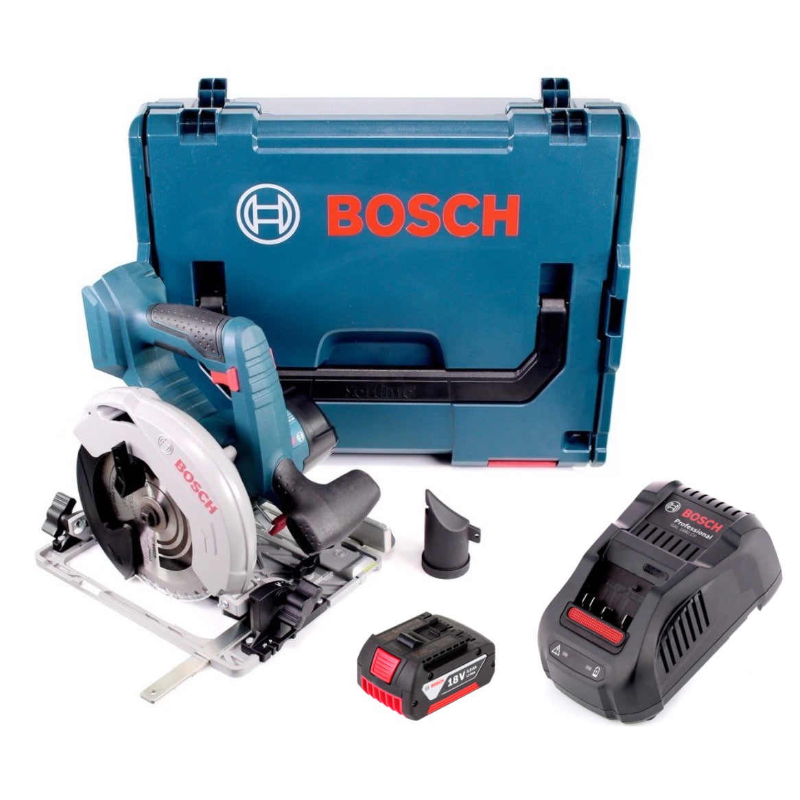 Bosch GKS 18V-57 G Akku Kreissäge 18V 165 mm + 1x Akku 3,0Ah + Ladegerät + L-Boxx - Toolbrothers